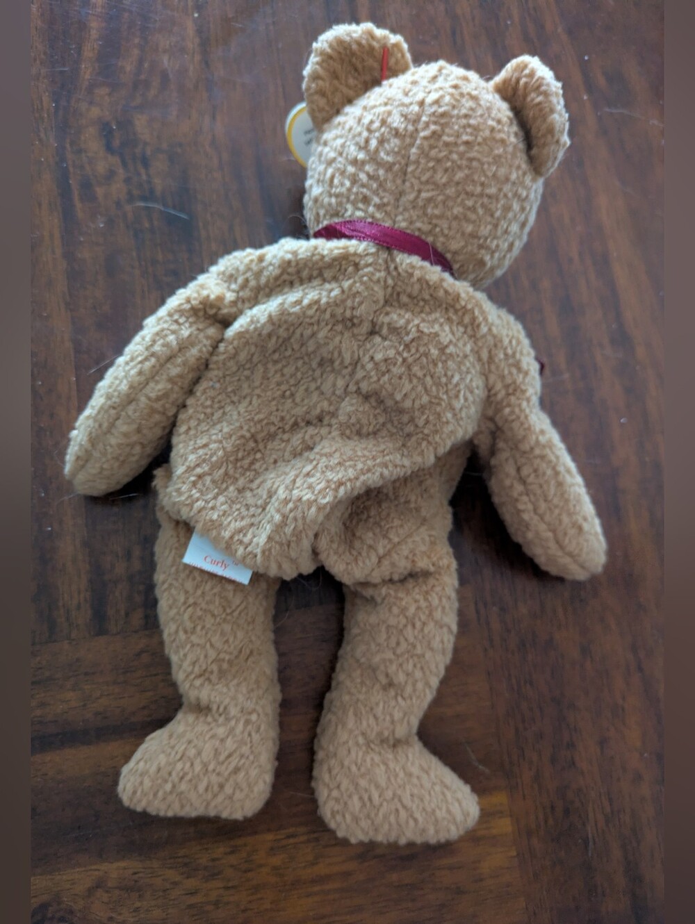 Vintage Ty Beanie Baby Curly Bear - Picture 8 of 9